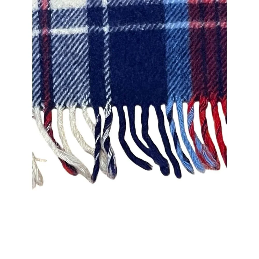 Vintage Carldyke Wool Tartan Fringe Blanket Plaid Scottish Cozy Cabin Rustic‎